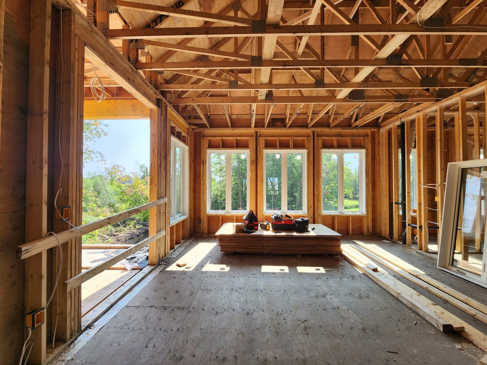 Fortwall Contracting Job Site With Tools